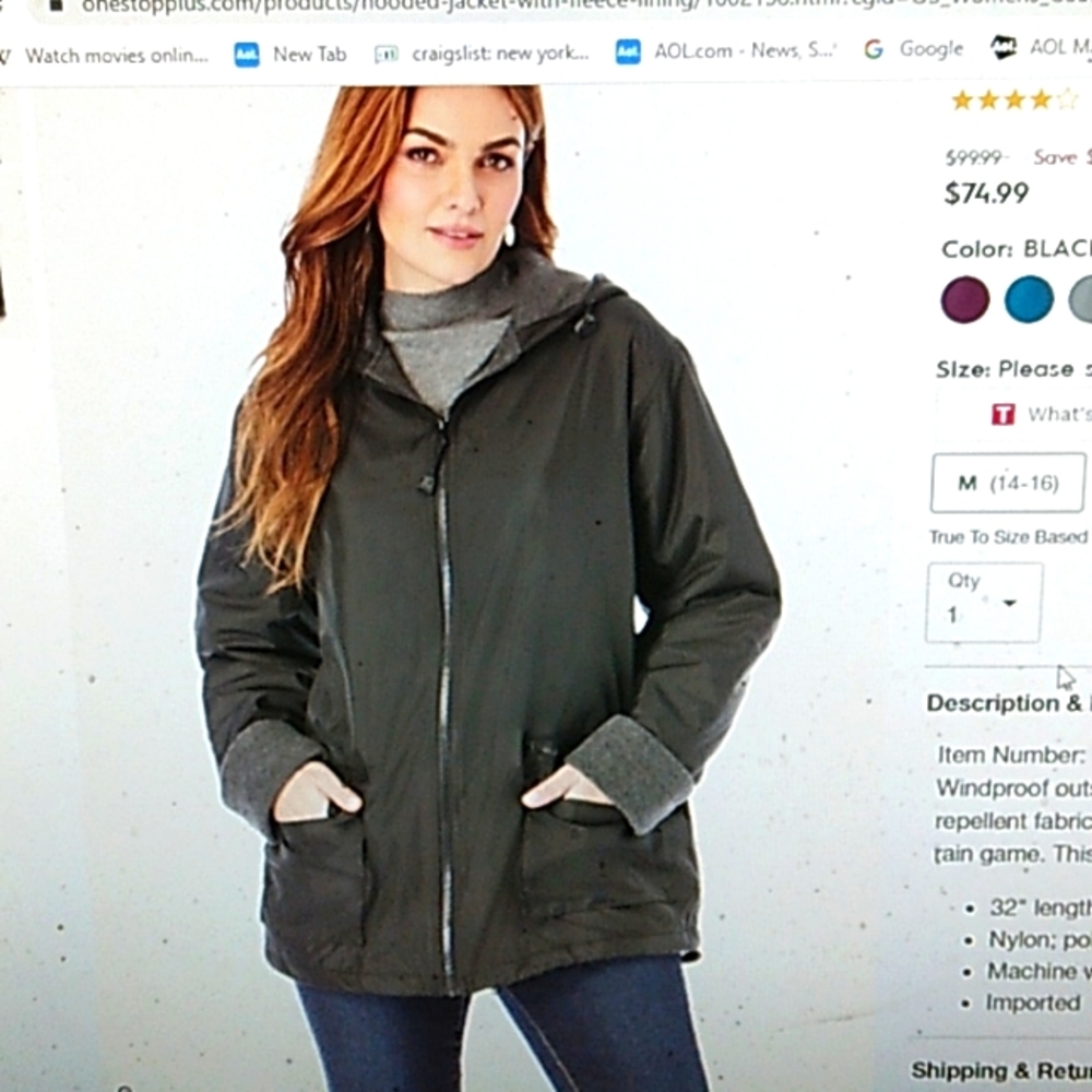 Roman's hooded fleece jackt